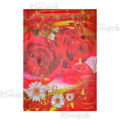 Торба с ЦВЕТЯ мат 45х33