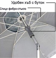 наклон на чадър за плаж Шадел Функция за наклон на плажен чадър Шадел