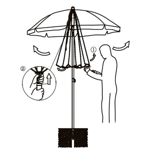 чадър за плаж шадел с инсталация инсталиране на плажен чадър шадел